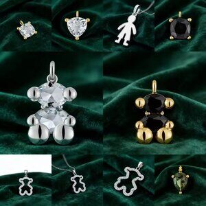 1pcs TOUS Silver Bear Mini  Pin Hoops Gold Pushback S925 Earrings⚠️ 72hrs OFFER